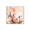 Wall Art 50cmx50cm Native Floral Gold Frame Canvas