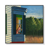 60cmx60cm Cape Cod Morning By Edward Hopper Black Frame Canvas Wall Art