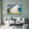 70cmx100cm Room By The Sea By Edward Hopper White Frame Canvas Wall Art