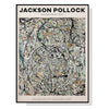 Wall Art 70cmx100cm Jackson Pollock Exhibition III Black Frame Canvas