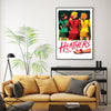 Wall Art 70cmx100cm Heathers The Musical Black Frame Canvas