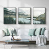 Wall Art 40cmx60cm Landscape 3 Sets Black Frame Canvas