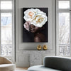 Wall Art 70cmx100cm Flower African Woman Black Frame Canvas