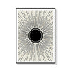 Wall Art 80cmx120cm Sun Rise Art Black Frame Canvas