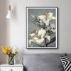 Wall Art 60cmx90cm Floral Lily II Black Frame Canvas