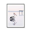 Wall Art 50cmx70cm Pelican Black Frame Canvas