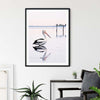 Wall Art 50cmx70cm Pelican Black Frame Canvas