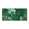 Wall Art 50cmx100cm The Equatorial Jungle Green Forest By Henri Rousseau Black Frame Canvas