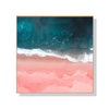 Wall Art 50cmx50cm Pink Sea Wood Frame Canvas