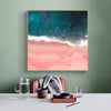 Wall Art 70cmx70cm Pink Sea Wood Frame Canvas