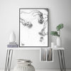 Wall Art 80cmx120cm Jellyfish Black Frame Canvas