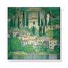 Wall Art 50cmx50cm Kirche In Cassone by Gustav Klimt White Frame Canvas