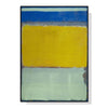 Wall Art 50cmx70cm Blue Yellow Green By Mark Rothko Black Frame Canvas