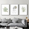 Wall Art 40cmx60cm Botanical Line Girl 3 Sets Black Frame Canvas