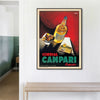 Wall Art 50cmx70cm Cordial Campari Liquor Black Frame Canvas