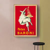 Wall Art 50cmx70cm Pates Baroni Pasta Gold Frame Canvas