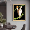 Wall Art 60cmx90cm Buitoni Black Frame Canvas