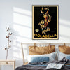 Wall Art 90cmx135cm Isolabella Black Frame Canvas