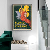 Wall Art 40cmx60cm Florio Cinzano Black Frame Canvas