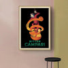 Wall Art 60cmx90cm Bitter Campari Gold Frame Canvas