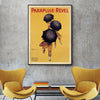 Wall Art 40cmx60cm Parapluie Revel Black Frame Canvas