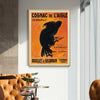 Wall Art 90cmx135cm Cognac de l’Aigle Gold Frame Canvas