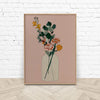 Wall Art 90cmx135cm Boho Floral Wood Frame Canvas