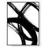 Wall Art 70cmx100cm  Minimalist Black Artwork Black Frame Canvas