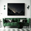 Wall Art 90cmx135cm Night Court Black Frame Canvas