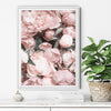 Wall Art 50cmx70cm Peony White Frame Canvas