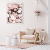 Wall Art 70cmx100cm Peony White Frame Canvas