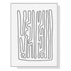 Wall Art 40cmx60cm Black And White Lines White Frame Canvas