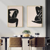 Wall Art 40cmx60cm Female Figure 2 Sets Gold Frame Canvas