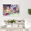 Wall Art 40cmx60cm Late Summer White Frame Canvas