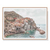 Wall Art 80cmx120cm Italy Cinque Terre Wood Frame Canvas