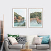 Wall Art 80cmx120cm Italy Coast 2 Sets Wood Frame Canvas