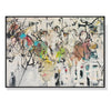 Wall Art 60cmx90cm Abstract White Dream Black Frame Canvas