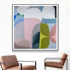 Wall Art 50cmx50cm Skyways Black Frame Canvas