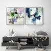 Wall Art 40cmx40cm Blue Crushers 2 Sets Black Frame Canvas