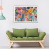 Wall Art 100cmx150cm Carrie Schmitt Wood Frame Canvas