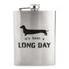 Dachshund Metal Flask