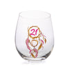 21st Birthday Tallulah Dream Stemless Glass