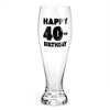 40th Birthday Pilsner Glass