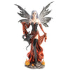 Fire Fairy with Black Dragon Figurine