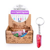 Gemstone Aura Quartz Point Keychain (SENT AT RANDOM)