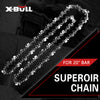 X-BULL 20'' Chainsaw Bar and Chain 0 .325 Pitch Gauge 76 Link Universal