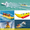 Inflatable Boat Tube 3-Person Towable Tube For Boating  Banana Float