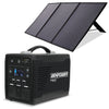 GENPOWER Portable Power Station Solar Generator with Folding Solar Panels 500W/1000W 515Wh Lithium