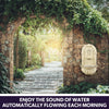 PROTEGE Solar Fountain Water Feature Pump Outdoor Wall Mount Classic with LED Lights