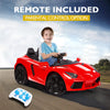 ROVO KIDS Lamborghini Inspired Ride-On Car, Remote Control, Battery Charger, Red